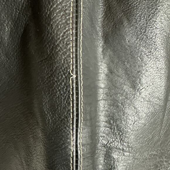 Here & Now Black Leather Vest Men’s Size XL - Picture 9 of 15